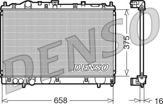 Denso DRM45004 - Радіатор, охолодження двигуна autozip.com.ua