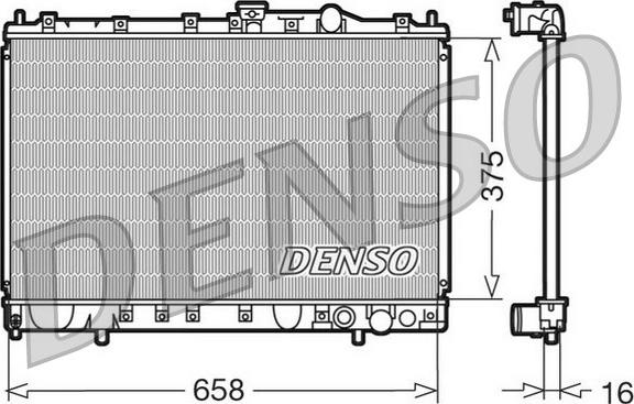 Denso DRM45002 - Радіатор, охолодження двигуна autozip.com.ua