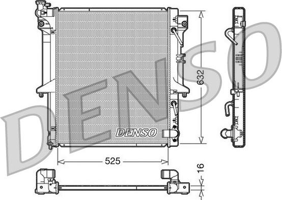 Denso DRM45018 - Радіатор, охолодження двигуна autozip.com.ua