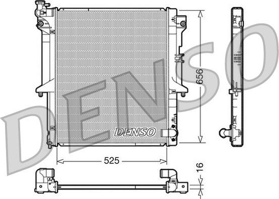 Denso DRM45017 - Радіатор, охолодження двигуна autozip.com.ua