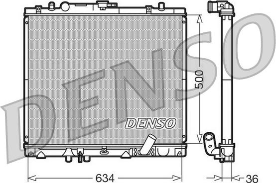 Denso DRM45020 - Радіатор, охолодження двигуна autozip.com.ua