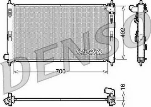 TEMPEST TP.15.62.8952 - Радиатор охлаждения паяный MITSUBISHI LANCER X 08- TEMPEST autozip.com.ua