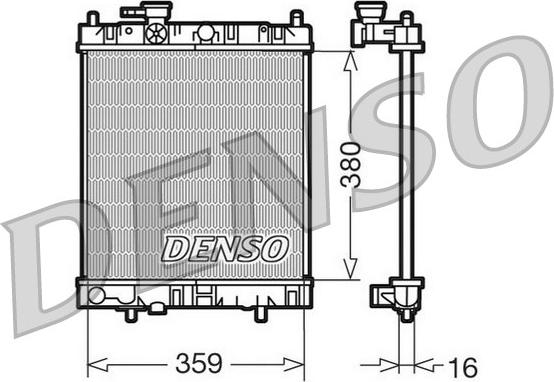 Denso DRM46001 - Радіатор, охолодження двигуна autozip.com.ua