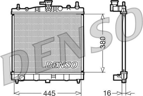 Denso DRM46002 - Радіатор, охолодження двигуна autozip.com.ua