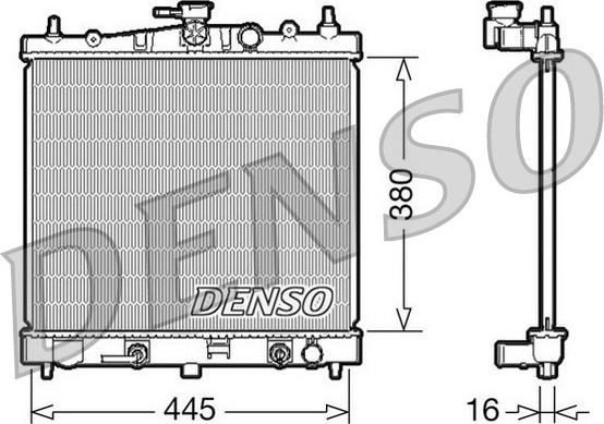 Denso DRM46021 - Радіатор, охолодження двигуна autozip.com.ua