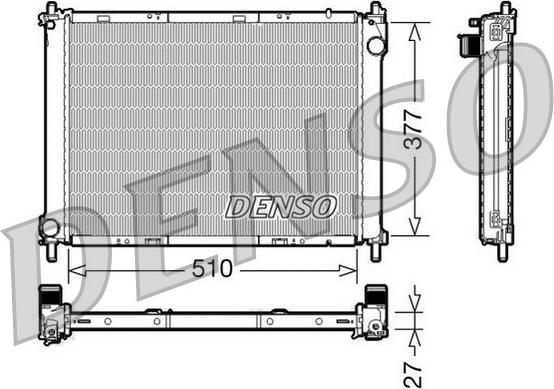 Denso DRM46022 - Радіатор, охолодження двигуна autozip.com.ua