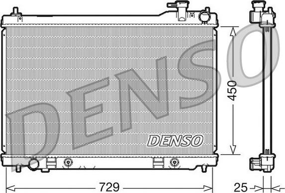 Denso DRM46100 - Радіатор, охолодження двигуна autozip.com.ua