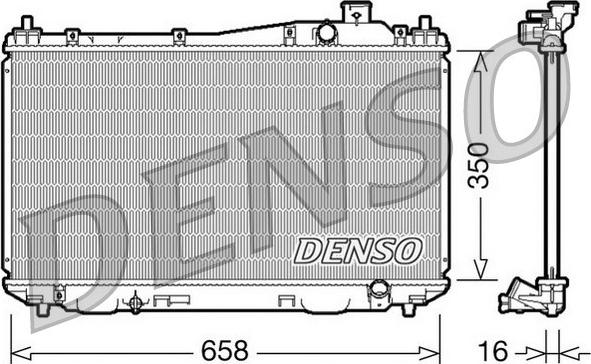 Denso DRM40009 - Радіатор, охолодження двигуна autozip.com.ua