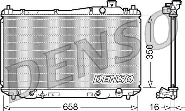 Denso DRM40008 - Радіатор, охолодження двигуна autozip.com.ua