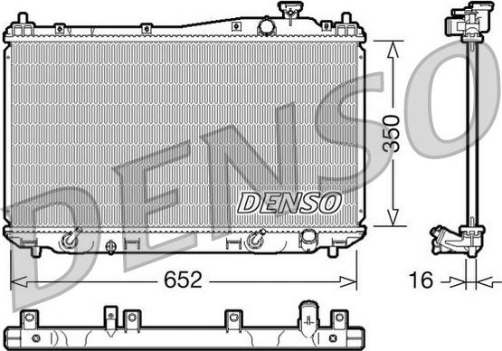 Denso DRM40019 - Радіатор, охолодження двигуна autozip.com.ua