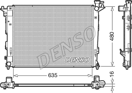 Denso DRM41006 - Радіатор, охолодження двигуна autozip.com.ua