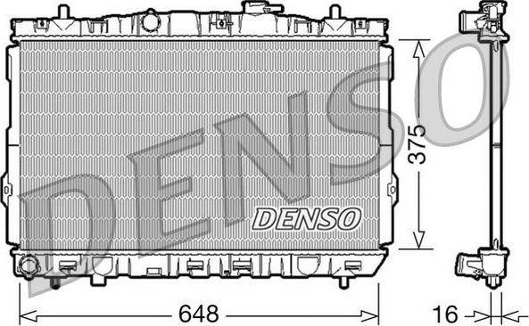 Denso DRM41001 - Радіатор, охолодження двигуна autozip.com.ua