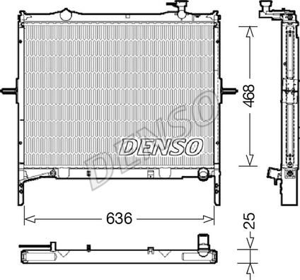 Denso DRM43001 - Радіатор, охолодження двигуна autozip.com.ua