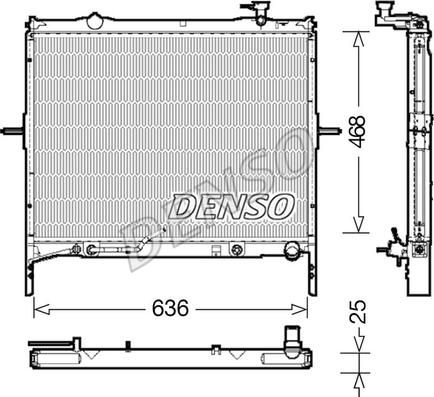Denso DRM43002 - Радіатор, охолодження двигуна autozip.com.ua