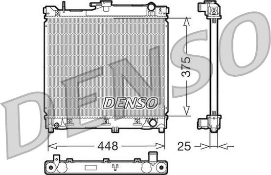 Denso DRM47014 - Радіатор, охолодження двигуна autozip.com.ua