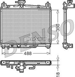 Denso DRM50002 - Радіатор, охолодження двигуна autozip.com.ua