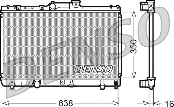 Denso DRM50013 - Радіатор, охолодження двигуна autozip.com.ua