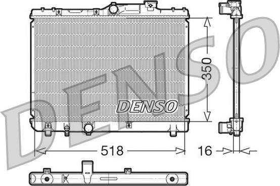 Denso DRM50029 - Радіатор, охолодження двигуна autozip.com.ua