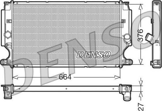 Denso DRM50024 - Радіатор, охолодження двигуна autozip.com.ua