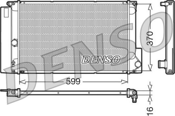 Denso DRM50026 - Радіатор, охолодження двигуна autozip.com.ua