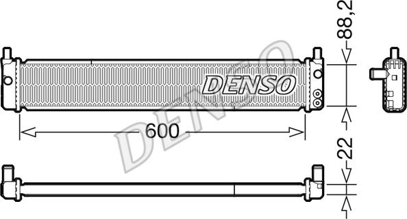 Denso DRM50135 - Радіатор, охолодження двигуна autozip.com.ua