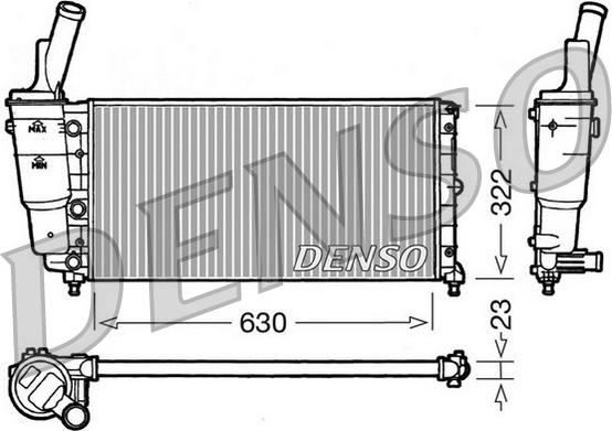 Denso DRM09097 - Радіатор, охолодження двигуна autozip.com.ua