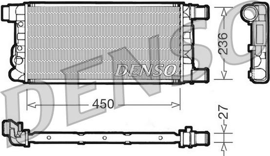 Denso DRM09041 - Радіатор, охолодження двигуна autozip.com.ua