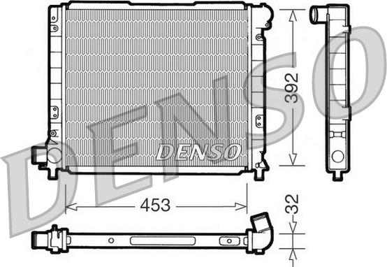 Denso DRM09051 - Радіатор, охолодження двигуна autozip.com.ua