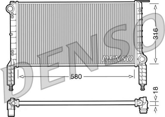 Denso DRM09064 - Радіатор, охолодження двигуна autozip.com.ua