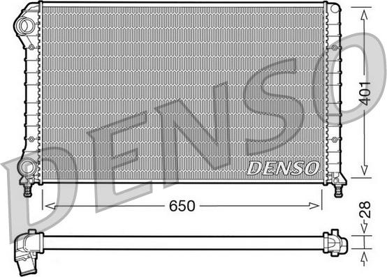 Denso DRM09061 - Радіатор, охолодження двигуна autozip.com.ua