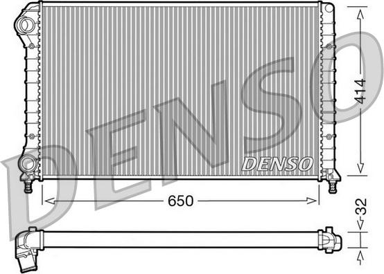 Denso DRM09062 - Радіатор, охолодження двигуна autozip.com.ua