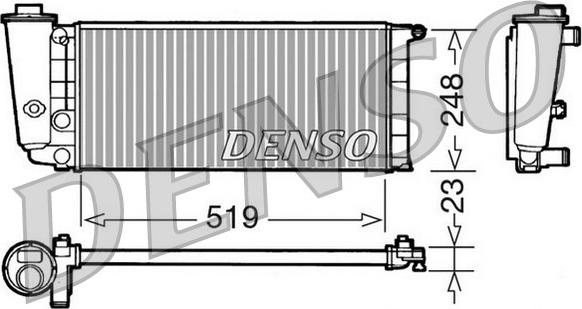 Denso DRM09080 - Радіатор, охолодження двигуна autozip.com.ua