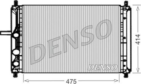 Denso DRM09033 - Радіатор, охолодження двигуна autozip.com.ua