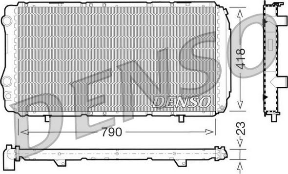 Denso DRM09074 - Радіатор, охолодження двигуна autozip.com.ua