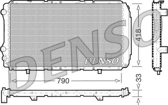 Denso DRM09076 - Радіатор, охолодження двигуна autozip.com.ua