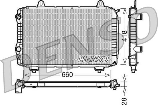 Denso DRM09071 - Радіатор, охолодження двигуна autozip.com.ua