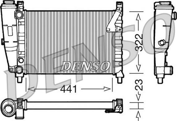 Denso DRM09143 - Радіатор, охолодження двигуна autozip.com.ua