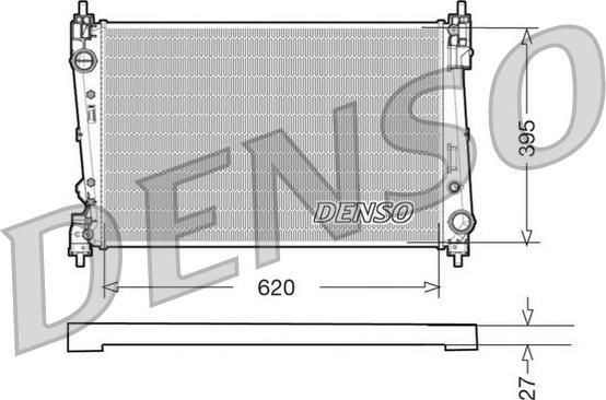 Denso DRM09112 - Радіатор, охолодження двигуна autozip.com.ua