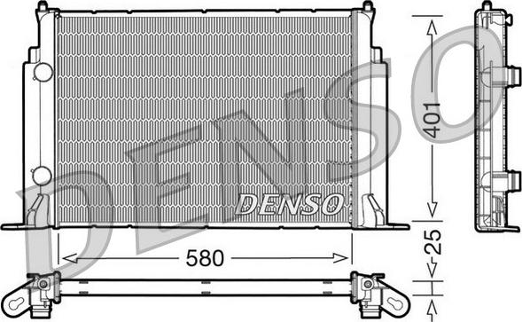 Denso DRM09122 - Радіатор, охолодження двигуна autozip.com.ua