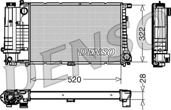 Denso DRM05045 - Радіатор, охолодження двигуна autozip.com.ua