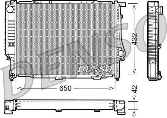 Denso DRM05055 - Радіатор, охолодження двигуна autozip.com.ua