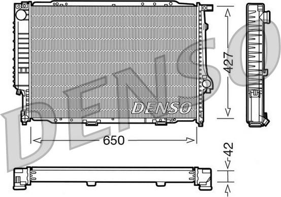 Denso DRM05056 - Радіатор, охолодження двигуна autozip.com.ua