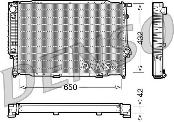 Denso DRM05057 - Радіатор, охолодження двигуна autozip.com.ua