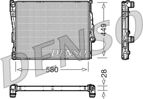 Denso DRM05069 - Радіатор, охолодження двигуна autozip.com.ua