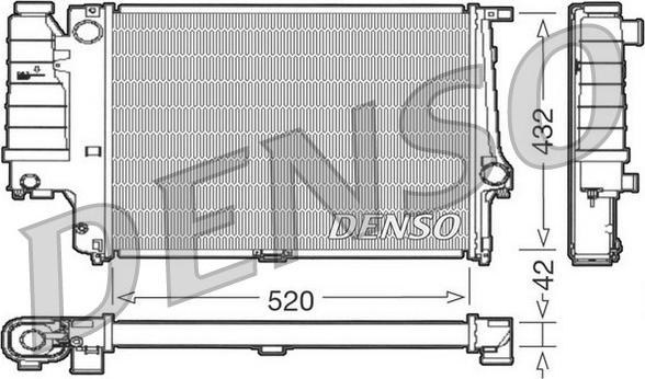 Denso DRM05064 - Радіатор, охолодження двигуна autozip.com.ua