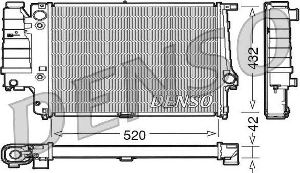 Denso DRM05065 - Радіатор, охолодження двигуна autozip.com.ua