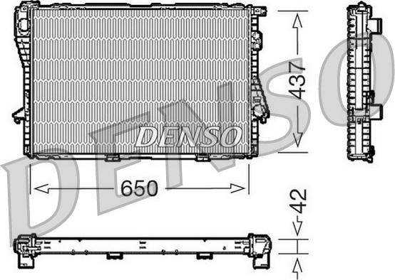Denso DRM05068 - Радіатор, охолодження двигуна autozip.com.ua
