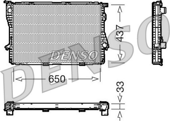 Denso DRM05067 - Радіатор, охолодження двигуна autozip.com.ua