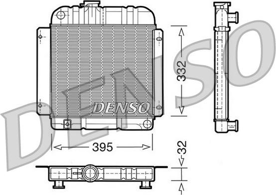 Denso DRM05001 - Радіатор, охолодження двигуна autozip.com.ua
