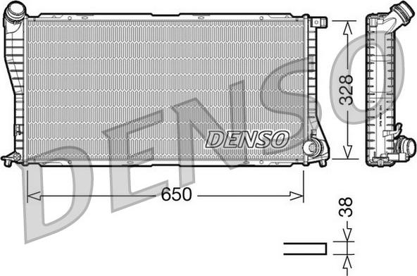 Denso DRM05002 - Радіатор, охолодження двигуна autozip.com.ua